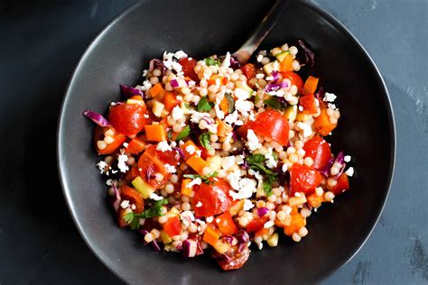 Spicy Israeli Couscous Salad The Culinary Compass