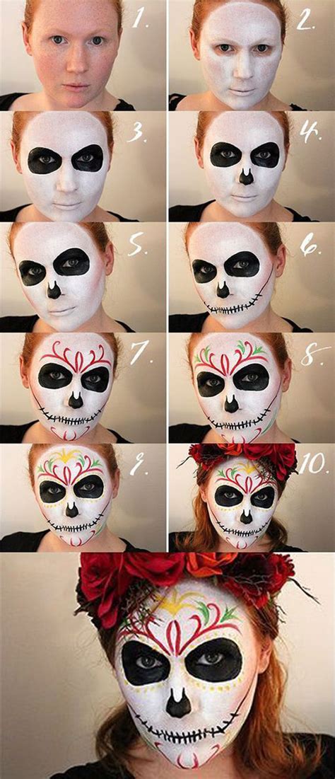 Makeup Tutorial Sugar Skull Easy Mugeek Vidalondon