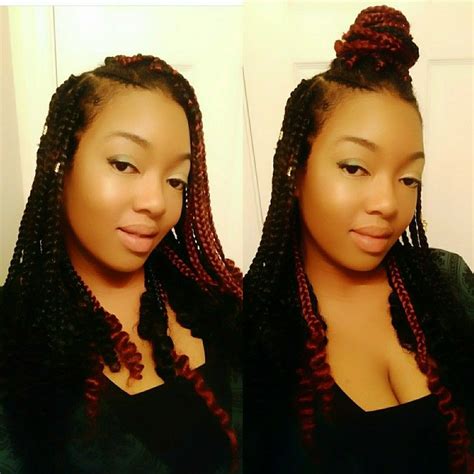 Box Braids With Curly Ends Cornrow Hairstyles Box