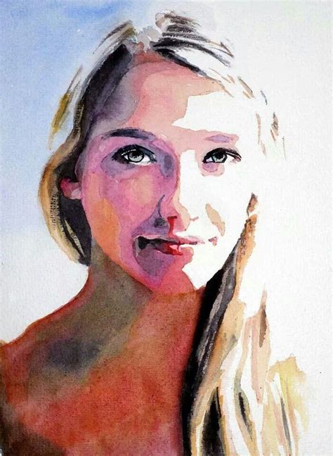 Watercolor Portrait Love Watercolors Pinterest Portrait Girls