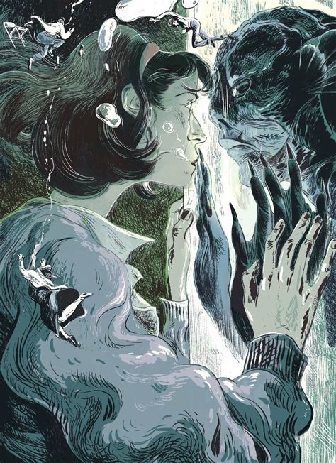 Illustration From The New Yorker Review Of The Shape Of Water Guillermo Del Toro The Shape Of