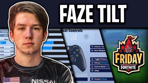 Faze Tilt Fortnite Settings And Controller Binds Fortnite Friday