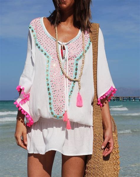 Beach Chic Cover Up Boho Summer Outfits Boho Fashion Ibiza Fashion