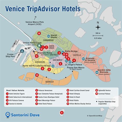 Venice Hotel Map Best Areas And Places To Stay