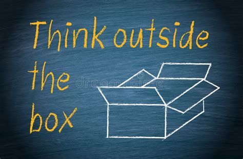 Think Outside The Box Stock Illustration Illustration Of Business