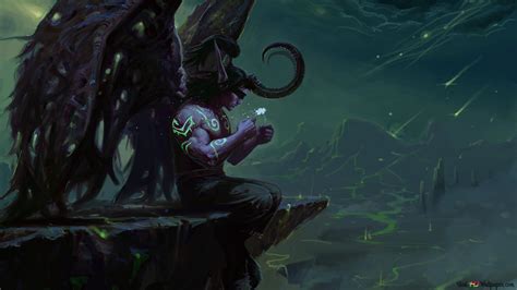 World Of Warcraft Demon Illidan Stormrage 4k Wallpaper Download