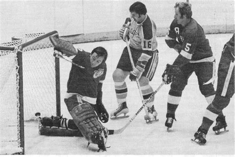The Maskless Wonder Andy Brown Hockey Goalie Detroit Red Wings Goalie