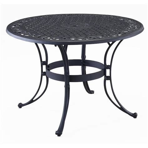 Home Styles Biscayne Round Dining Table 42 In W X 42 In L With Umbrella