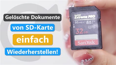 Sd Karte Gelöschte Daten Wiederherstellen 2023😊 Windows 1011 So Tut Man Youtube