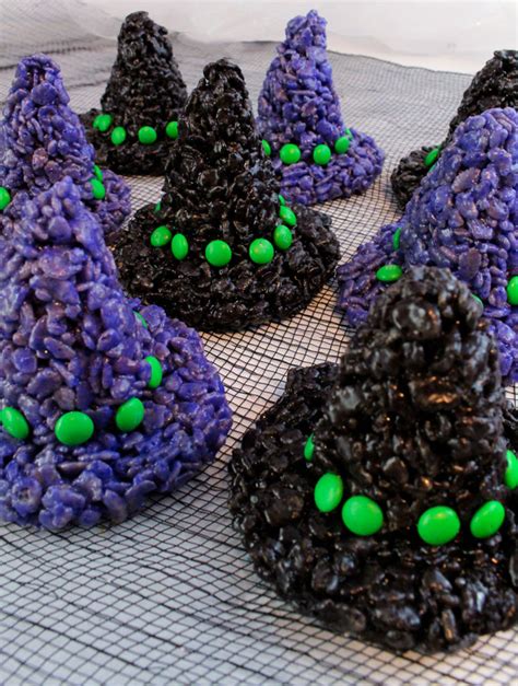 Witch Hats Rice Krispie Treats Two Sisters