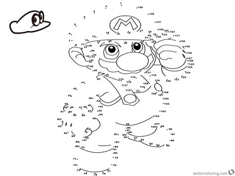 Super mario odyssey is a platforming game for the nintendo switch released on october 27 2017. Super Mario Odyssey Coloring Pages Dot to Dot - Free ...