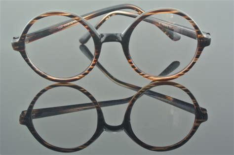 54mm Vintage Round 50s Glasses Eyeglass Frames Tortoise Full Rim Optic