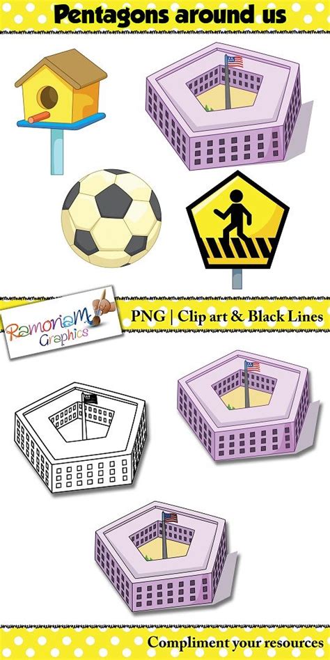 Shapes 2D 3D Pentagon Clip Art In Real Life Perfect For Complimenting