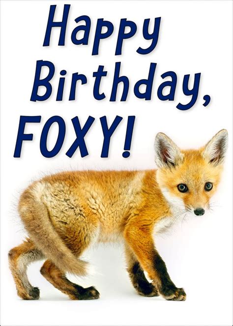 Red Fox Birthday Card Curious Critters