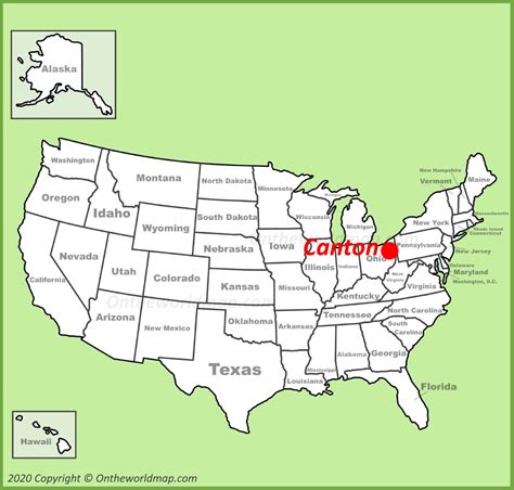 City Of Canton Map Ohio Us Discover Canton With Detailed Maps