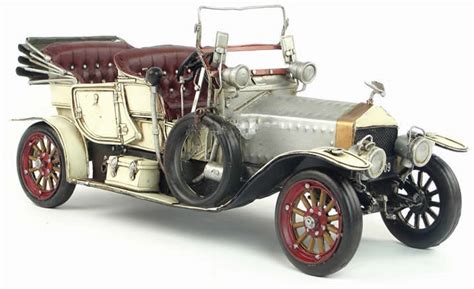 Handmade Antique Model Kit Car 1909 Rolls Royce Classic