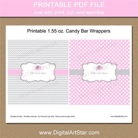 Chocolate Bar Wrappers Template Plmassets