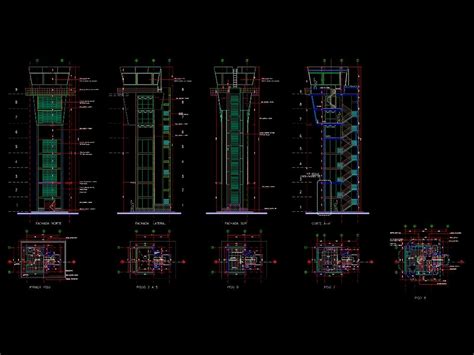 Air Traffic Control Tower In Autocad Cad Download 5554 Kb Bibliocad