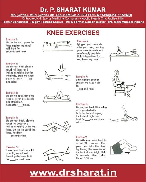 Printable Total Knee Replacement Exercises Pictures