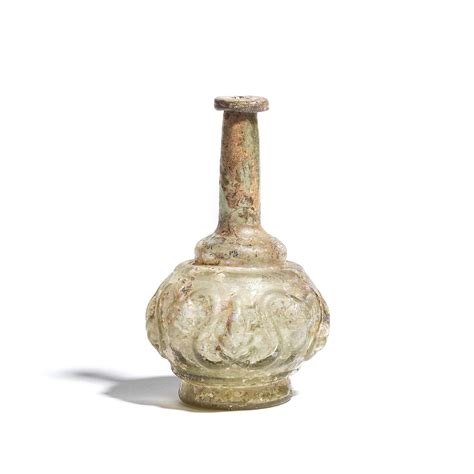 Bonhams A Mould Blown Glass Bottle Persia Late 11th 13th Century