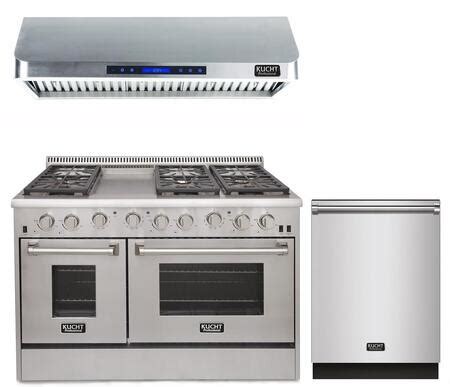 I highly recommend closeout kitchens. Kucht 3-Piece Kitchen Appliances Package with KRG4804U 48 ...