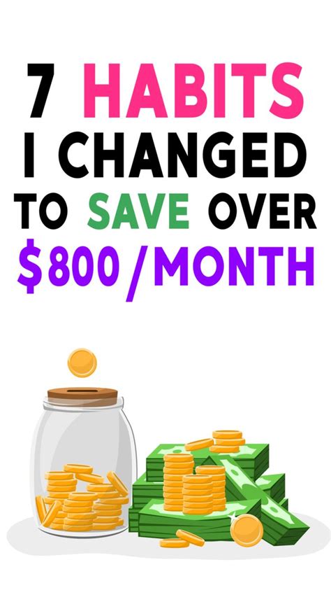 7 Habits I Changed That Save Me 860 Every Month Saving Money Frugal