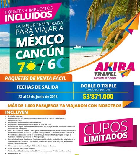 Viaje Paquete A Cancún México Desde Medellín Colombia 2024 2025