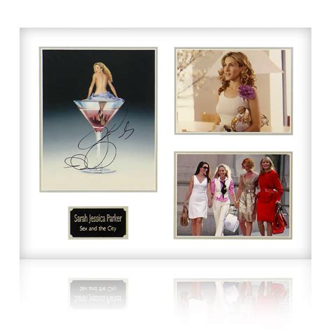 Sarah Jessica Parker Satc Carrie Signed Mount Display The Fan Cave