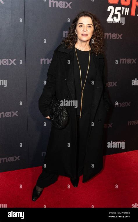 New York Usa 10th Jan 2024 Annabella Sciorra Attends Hbos The