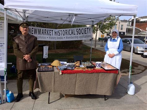 Booth Of The Newmarket Historical Society At The Farmers Market