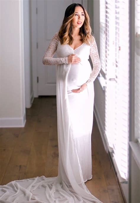 Boat Neck Maternity Wedding Gown Sexy Mama Maternity Lace Maternity