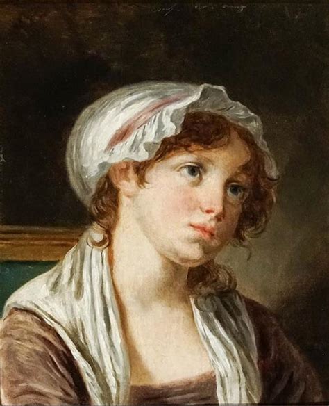 Lot Manner Of Jean Baptiste Greuze French 1725 1805 Portrait Of A