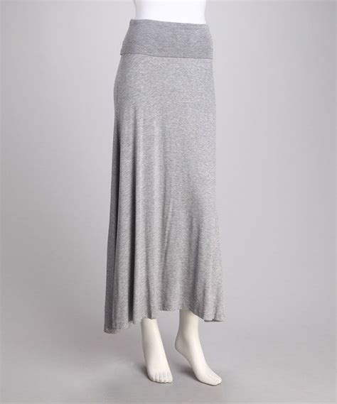 Take A Look At This Gray Fold Over Maxi Skirt On Zulily Today Pretty
