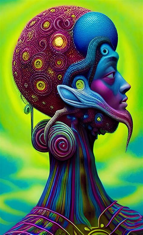 psychedelic portrait 50 digital art by barroa artworks fine art america