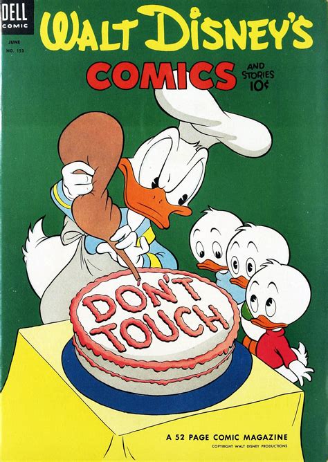 Walt Disneys Comics And Stories 153 1953 Cover By Carl Barks