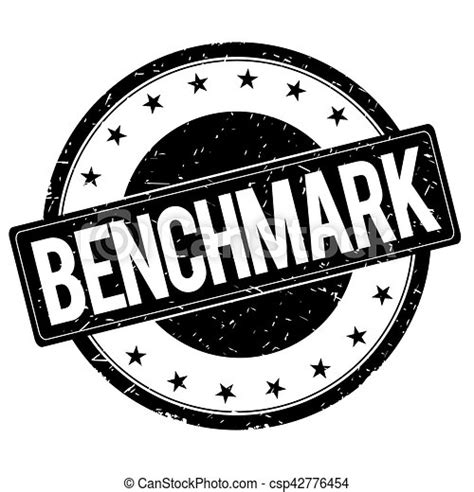 Benchmark Stamp Sign Black Benchmark Stamp Sign Text Word Logo Black