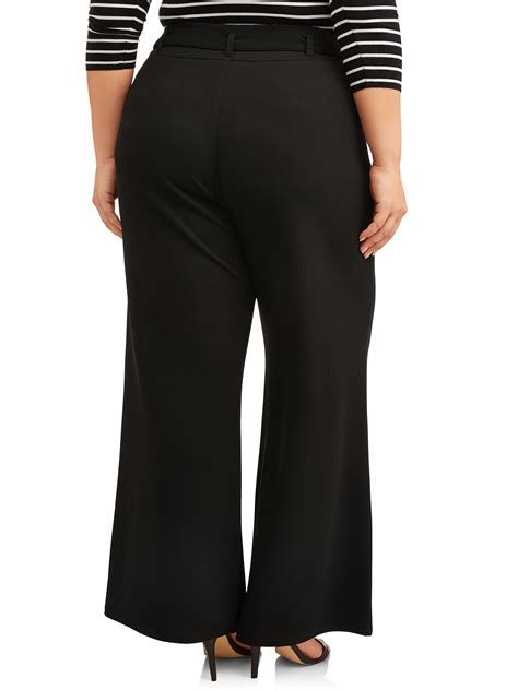 Terra And Sky Womens Plus Size Wide Leg Pants