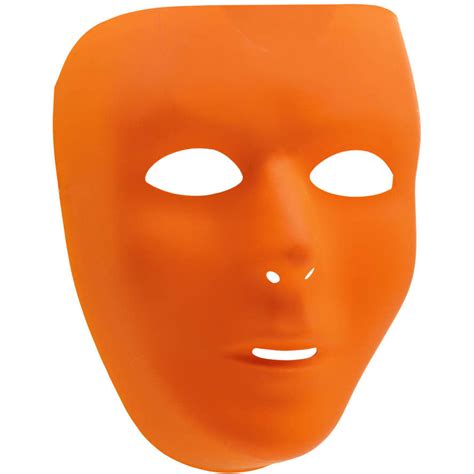 Orange Full Face Mask Us Novelty