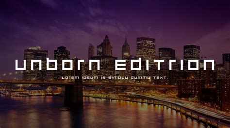 Unborn Editrion Font Download Free For Desktop And Webfont