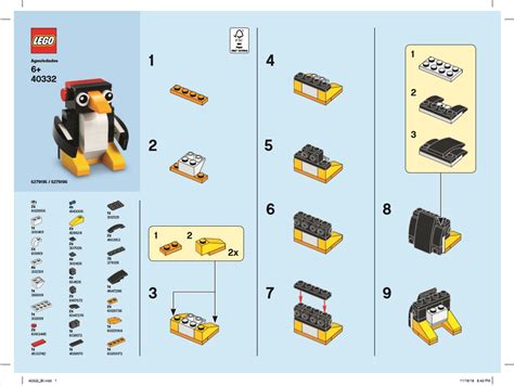 LEGO Monthly Mini Model Build Instructions December 2019 - 40332 Penguin - Toys N Bricks | LEGO News