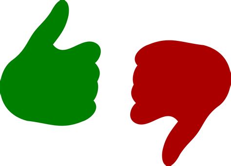 Thumbs Up And Thumbs Down Png Hd Transparent Thumbs Up And Thumbs Down