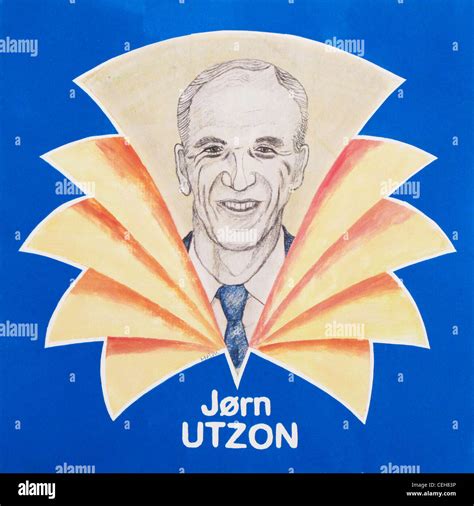 Portrait Of Jorn Utzon Architect Of The Sydney Opera House Stock Photo