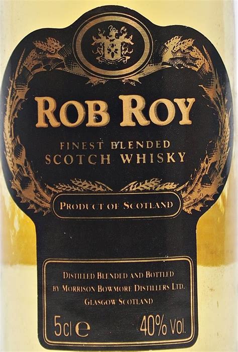 Rob Roy Finest Blended Scotch Whisky Ratings And Reviews Whiskybase