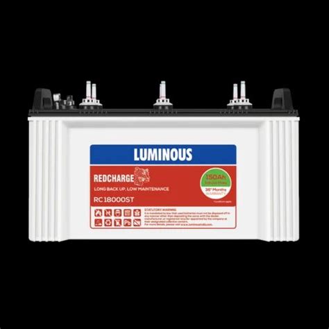 Luminous Redcharge Rc 18000 St 150ah Short Tubular 12 36 Months At Rs
