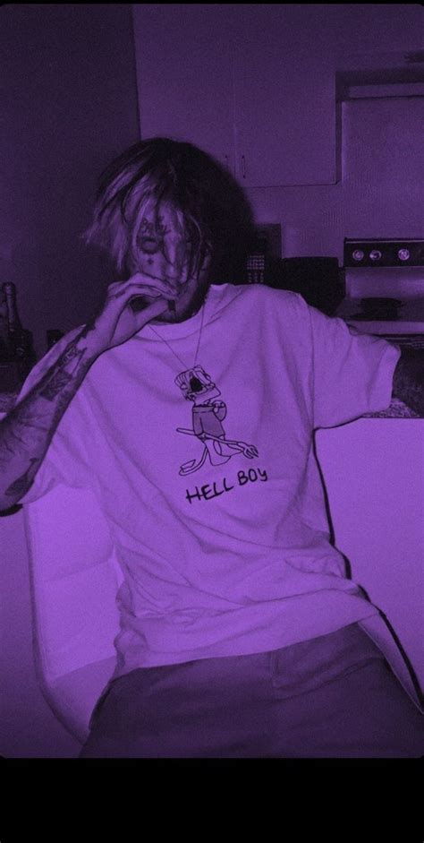Lil Peep Aesthetic Rap Aesthetic Purple Aesthetic Hellboy Tattoo Lil