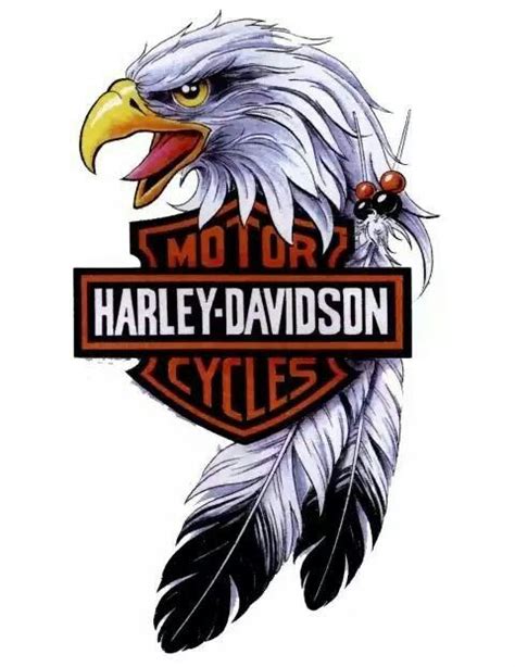 The harley davidson logo is very strong and influential. 13 best harley Davidson picture with eagle images on ...