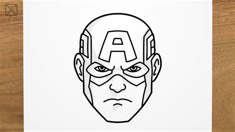 How To Draw Captain America Step By Step Easy Youtube