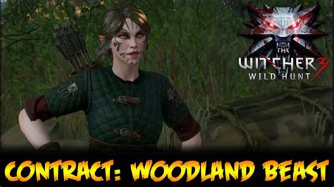 The Witcher 3 Wild Hunt Contract Woodland Beast Gameplay Walkthrough