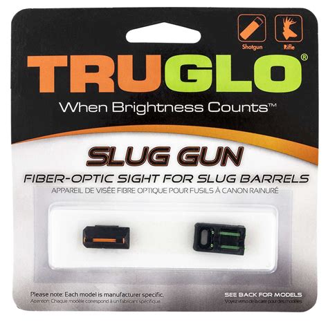 Truglo Tg961m Slug Gun Mossberg 695 Redgreen Fiber Optic Black Egunco