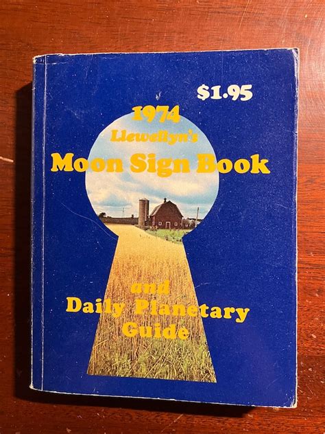 1974 Llewellyns Moon Sign Book And Daily Planetary Guide Etsy
